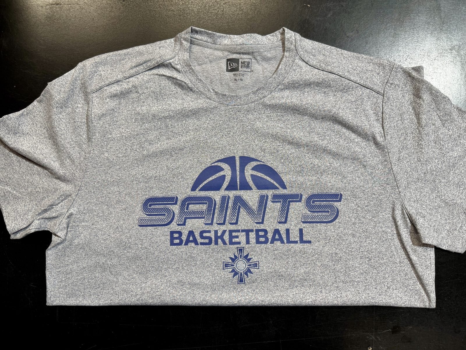Custom Saints basketball performance shirt
